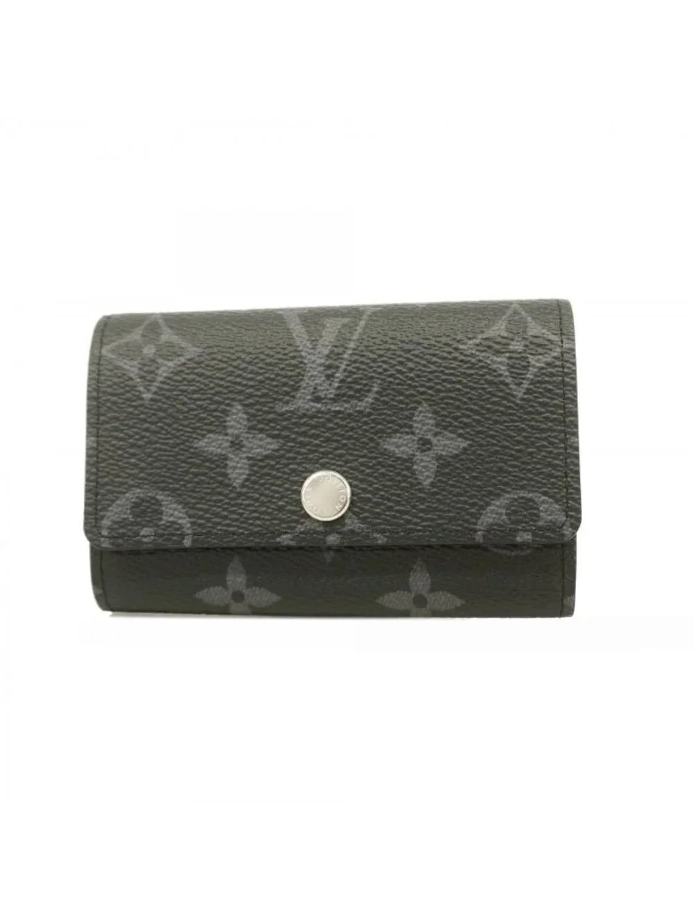 Louis Vuitton Key Case Monogram Eclipse Multicles 6 Black Key Holder